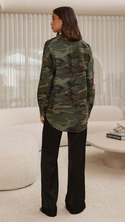 Kennedy Jacket - Green Camo