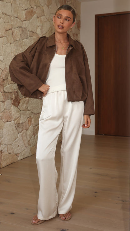 Phoenix Bomber Jacket - Brown