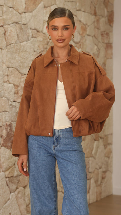 Phoenix Bomber Jacket - Tan