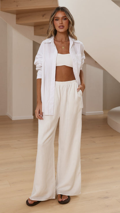 Luna Pants - White