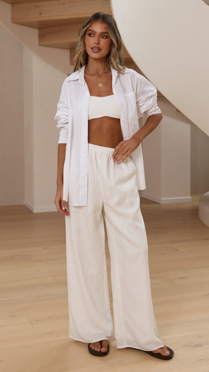 Luna Pants - White