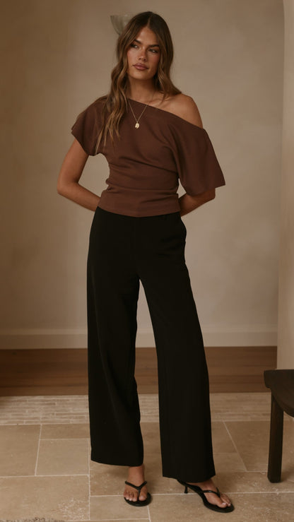 MVN Ady Wide Leg Pants - Black