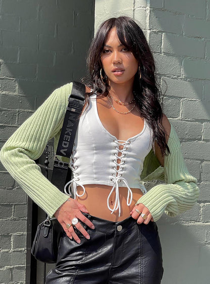 Aytan Bolero Sweater Green