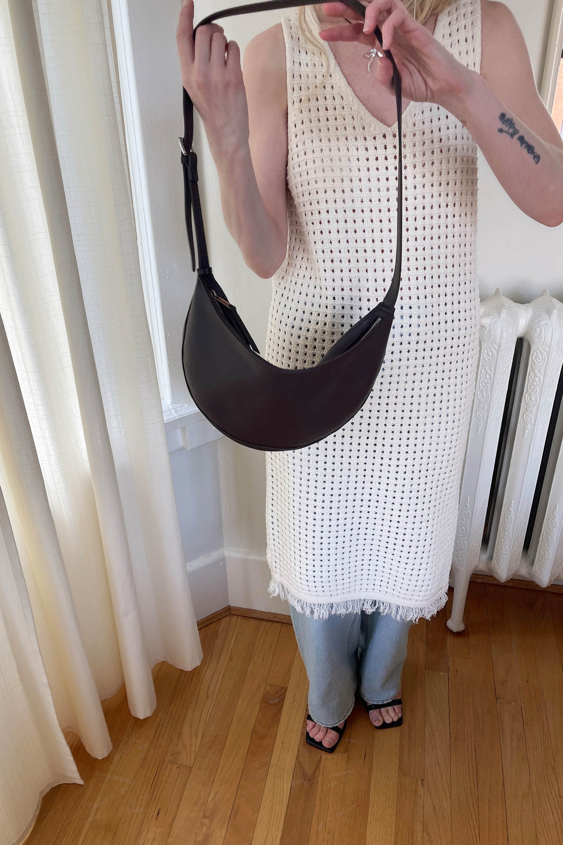 VEGAN LEATHER SLING BAG