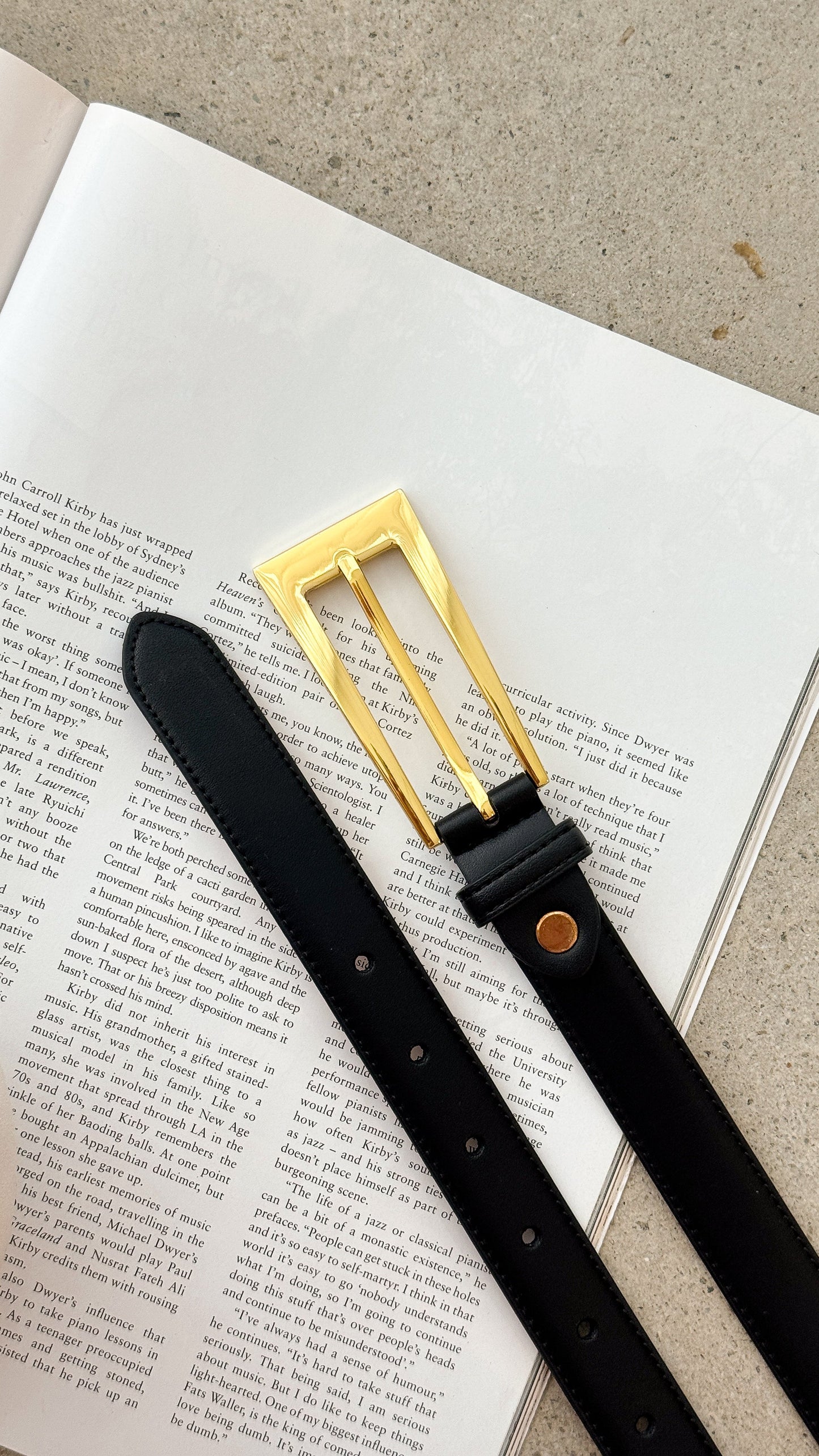 Stacey Belt - Black / Gold