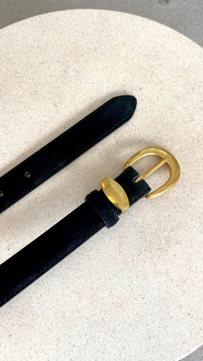 Maya Leather Belt - Black