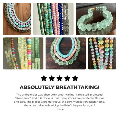 Anokhi Green Handmade Gemstone Necklace - Multicolour Opal