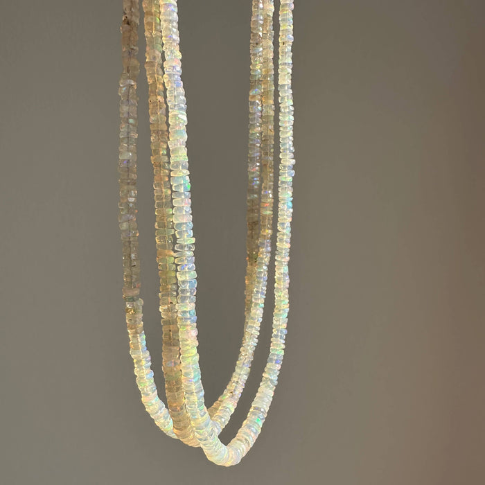 Anokhi Green Handmade Gemstone Necklace - Natural Faceted Opal