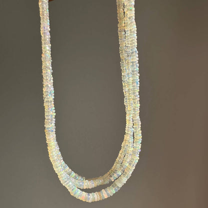 Anokhi Green Handmade Gemstone Necklace - Natural Faceted Opal