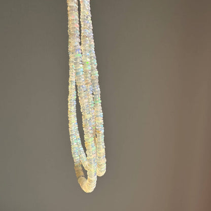 Anokhi Green Handmade Gemstone Necklace - Natural Faceted Opal