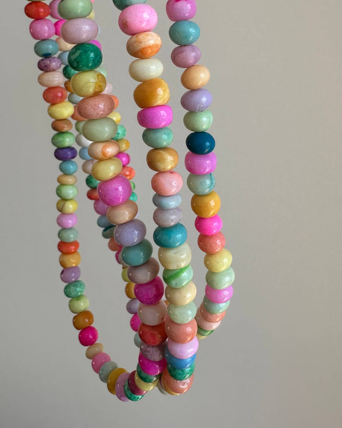 Anokhi Green Handmade Gemstone Necklace - Summer Candy Opal