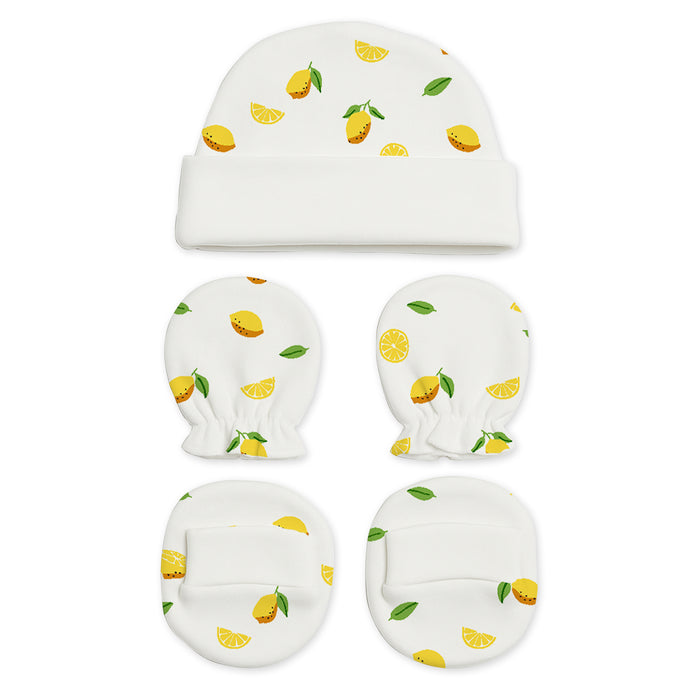 Baby Home Coming Outfit Set | Baby Shower Gift Hamper | Baby Essential Clothes Set | Lemon | 0-6 Months | Pack of 5