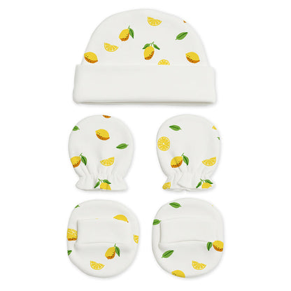 Baby Home Coming Outfit Set | Baby Shower Gift Hamper | Baby Essential Clothes Set | Lemon | 0-6 Months | Pack of 5