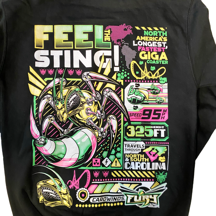 Carowinds Fury 325 Stats Hooded Sweatshirt