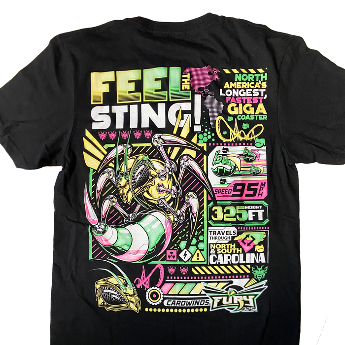 Carowinds Fury 325 Stats Tee
