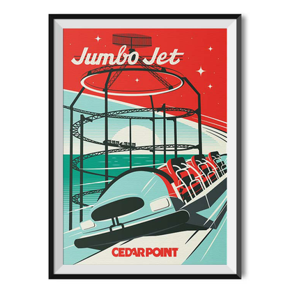 Cedar Point Jumbo Jet Limited Edition Poster
