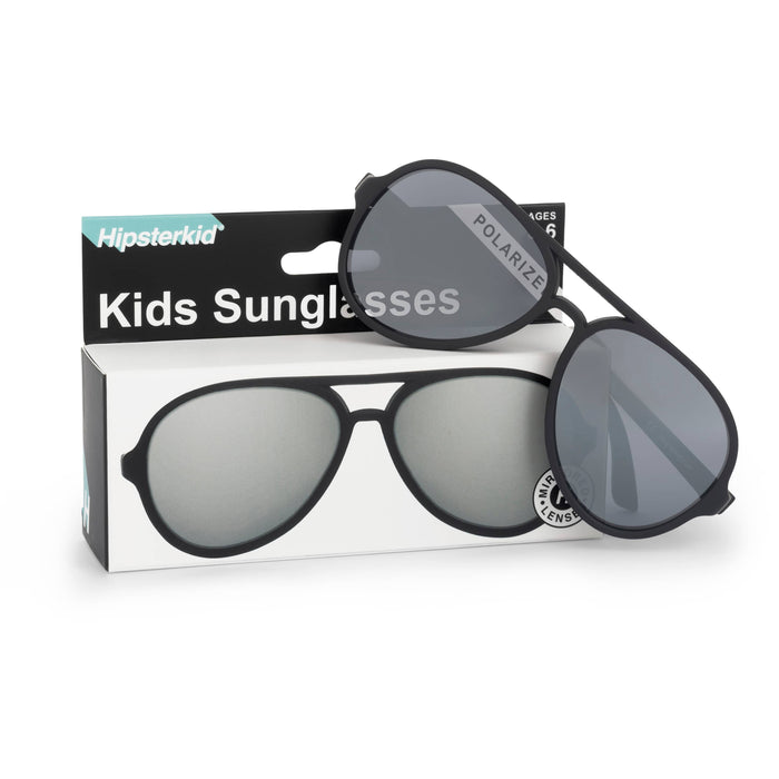 Hipsterkid - Sunglasses – Polarized, UV Protective | Black Aviators