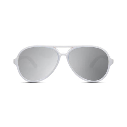 Hipsterkid - Sunglasses – Polarized, UV Protective | White Aviators