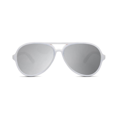 Hipsterkid - Sunglasses – Polarized, UV Protective | White Aviators
