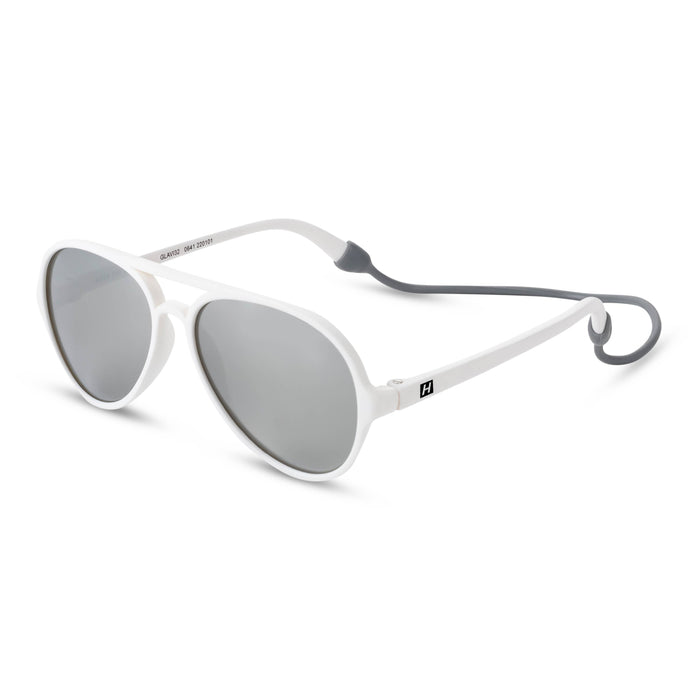 Hipsterkid - Sunglasses – Polarized, UV Protective | White Aviators