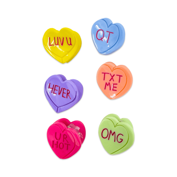 Jenny Lemons Hair Claw Clip Set - Micro Candy Hearts