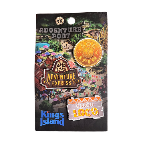 Kings Island Adventure Port Pin Set