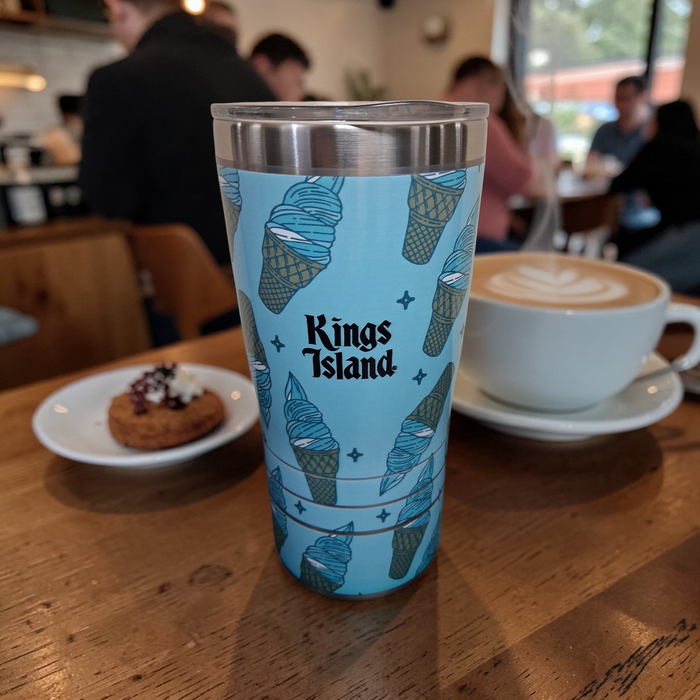 KINGS ISLAND BLUE ICE CREAM TERVIS TUMBLER 20oz