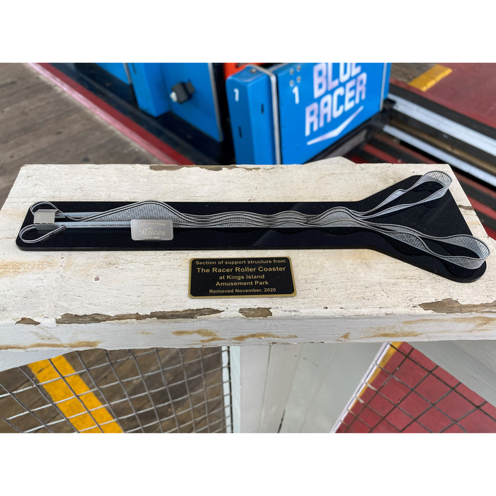 Kings Island Racer NanoCoaster with Authentic Structure Piece