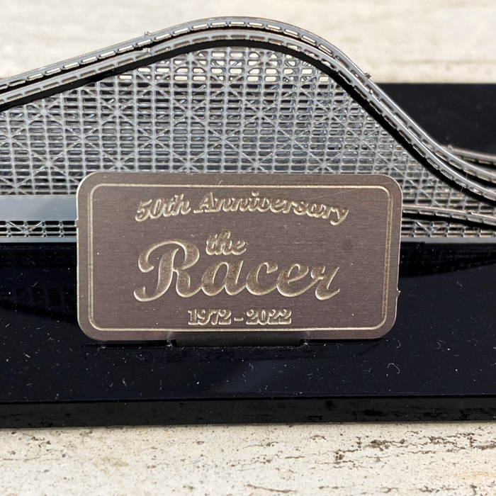 Kings Island Racer NanoCoaster with Authentic Structure Piece