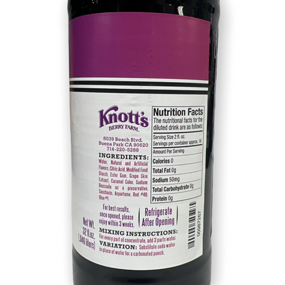 Knott's Berry Farm 32 oz. Boysenberry Punch Concentrate