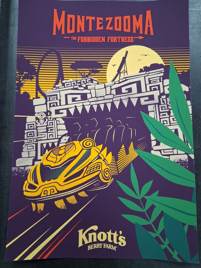 Knott's Berry Farm MonteZOOMa The Forbidden Fortress Poster