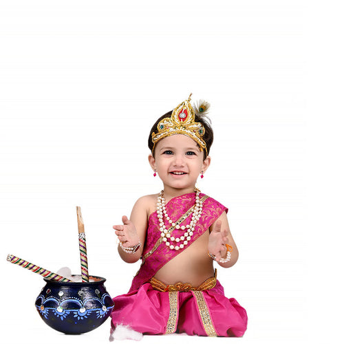 Krishna Dress for Baby Boy Kids Set of 10 Little Krishna Ji Kanha Janmasthmi Costume for Kids