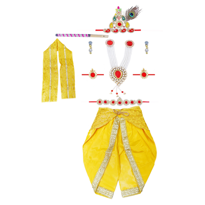 Krishna Dress for Baby Boy Kids Set of 10 Little Krishna Ji Kanha Janmasthmi Costume for Kids