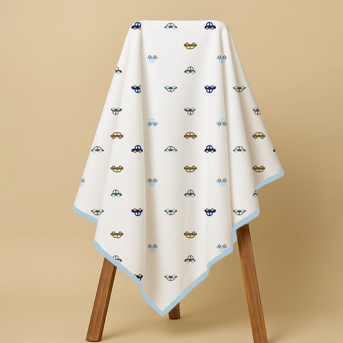 Organic Cotton Baby Blanket | Super Soft Cotton Blanket | 75X75 CM | 0-6 Months | Pack of 1
