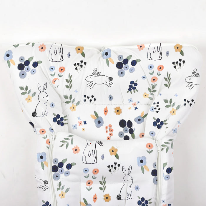 Organic Cotton Muslin Sleeping cum Carrying Nest Bag | 0-3 Months | Flower | Pack of 1