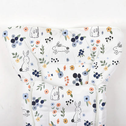 Organic Cotton Muslin Sleeping cum Carrying Nest Bag | 0-3 Months | Flower | Pack of 1