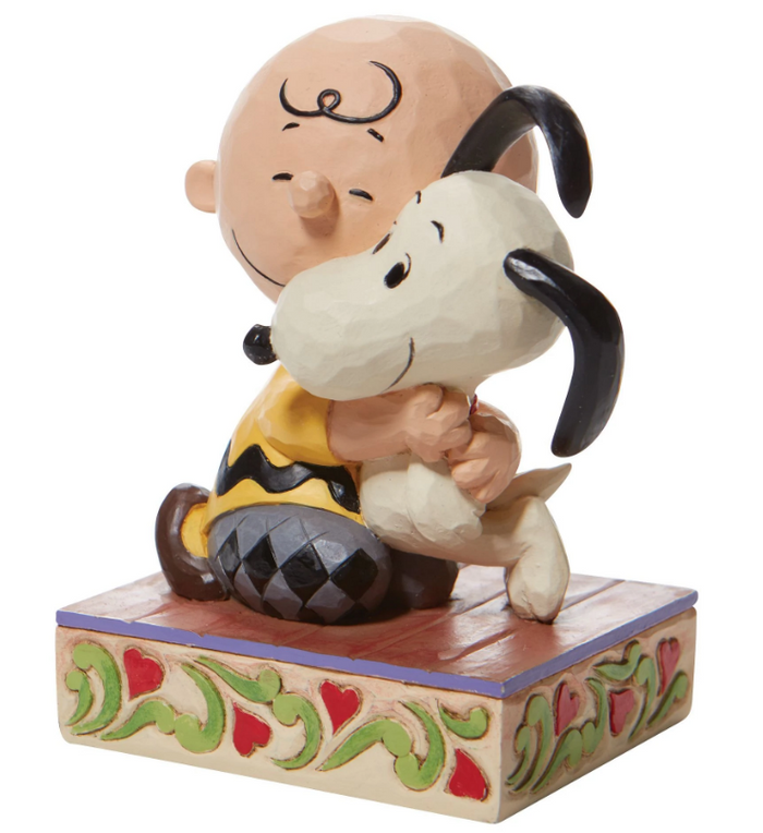 PEANUTS® by Jim Shore Enesco Charlie Brown and Snoopy Hugging Figurine