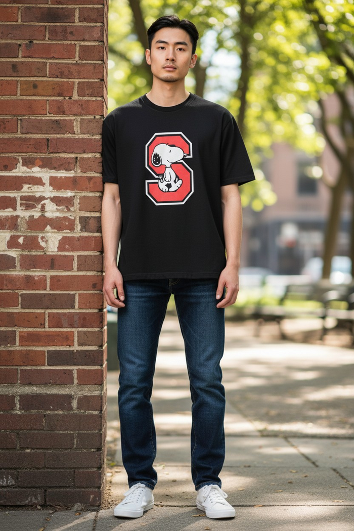 PEANUTS® SNOOPY BLOCK LETTER TEE