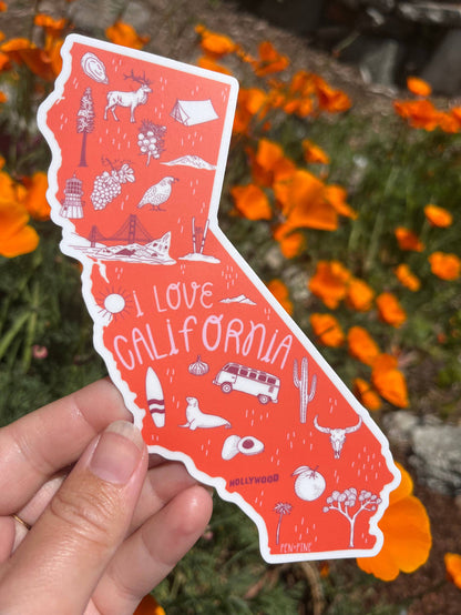 Pen+Pine - I Love California Sticker