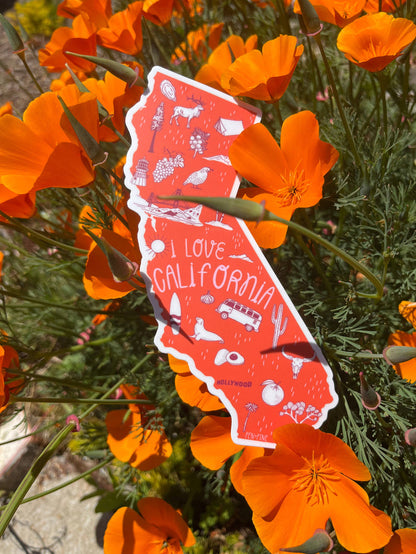 Pen+Pine - I Love California Sticker