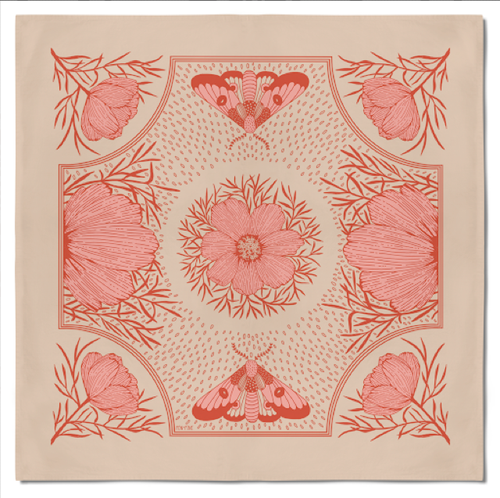 Pen+Pine - Pink Cosmos Bandana