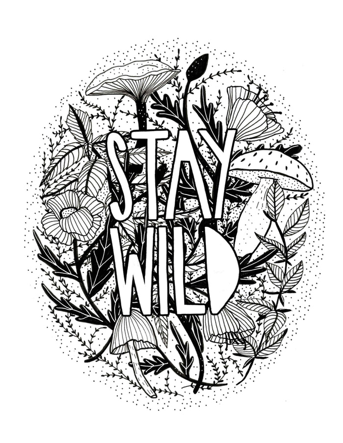 Pen+Pine - Stay Wild Sticker