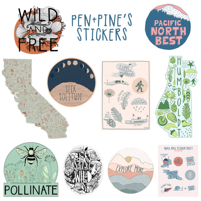 Pen+Pine - Stay Wild Sticker