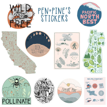 Pen+Pine - Stay Wild Sticker