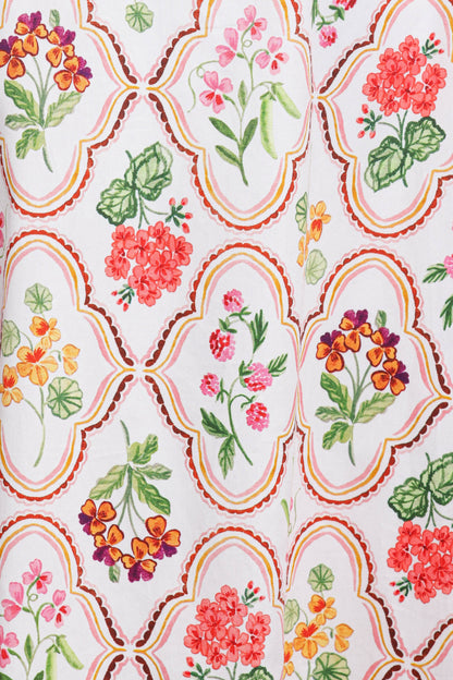 Lucille Maxi Dress - Coral Wildflower
