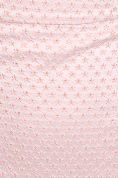 Marlene Mini Dress - Pink Rose Brocade