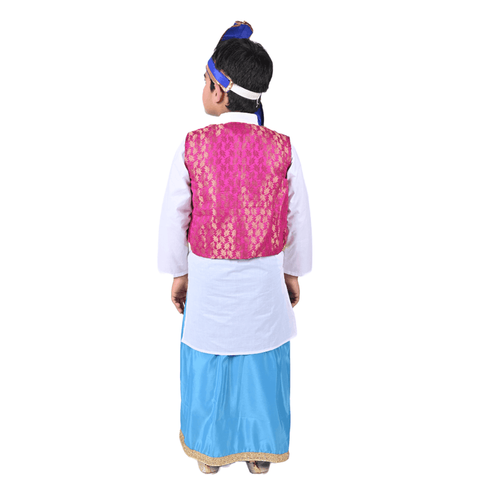 Punjabi Folk Costume For Boys - Kids Fancy Dress (IMC579-PUNJB7)