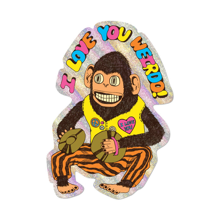 Red Cap Cards - Love You Weirdo Sticker