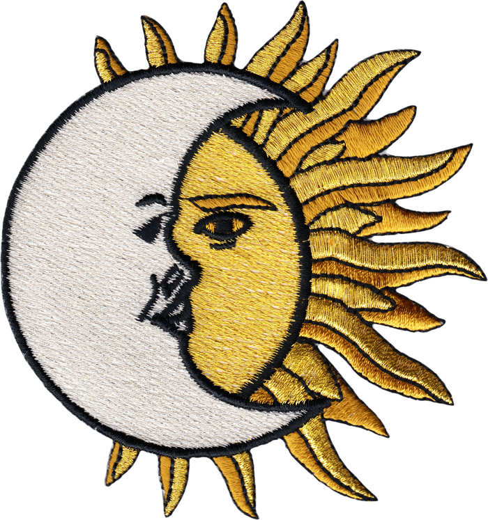 Square Deal Patch - Crescent Moon Over Sun