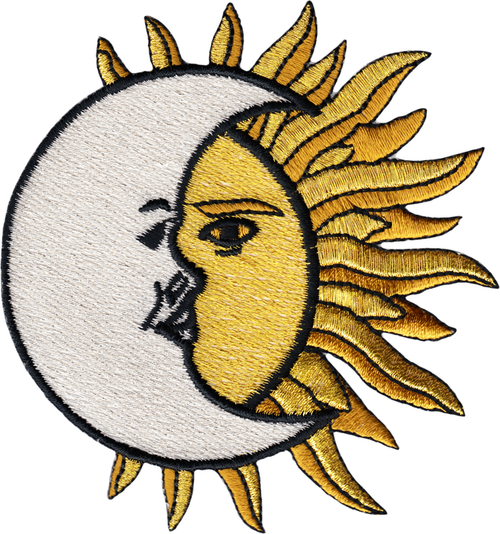 Square Deal Patch - Crescent Moon Over Sun